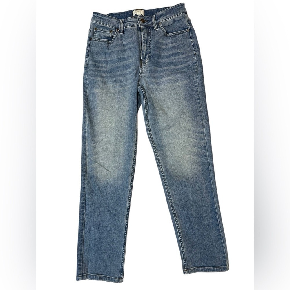 Candice Cameron Bure Denim 4T High Waisted Cropped Straight Leg Jeans